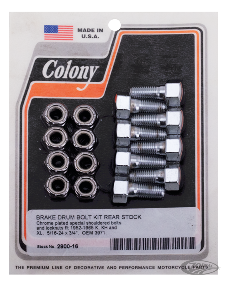 COLONY BRAKE DRUM BOLT KITS