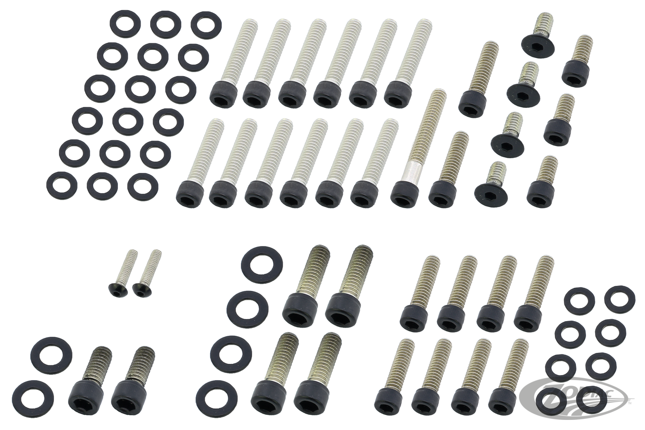 BLACK STAINLESS STEEL DRIVETRAIN SCREW KITS