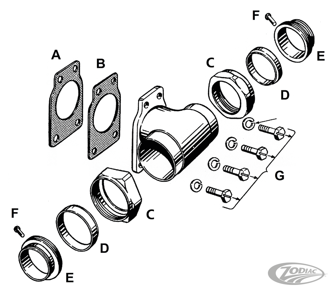 MANIFOLD PARTS FOR KNUCKLEHEAD & PANHEAD