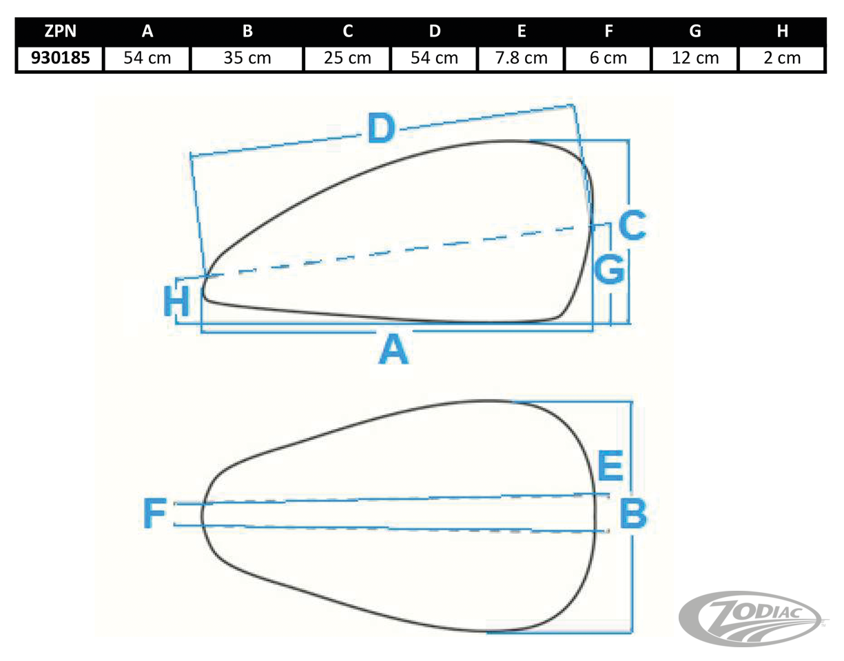 CRUISE SNELHEID TEARDROP GASTANKS VOOR SPORTSTER 2004-2006