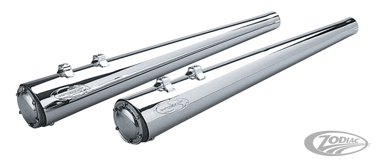 MEGAPHONE STYLE SLIP-ON MUFFLERS FOR FLH & FLT SERIES 1995-2016