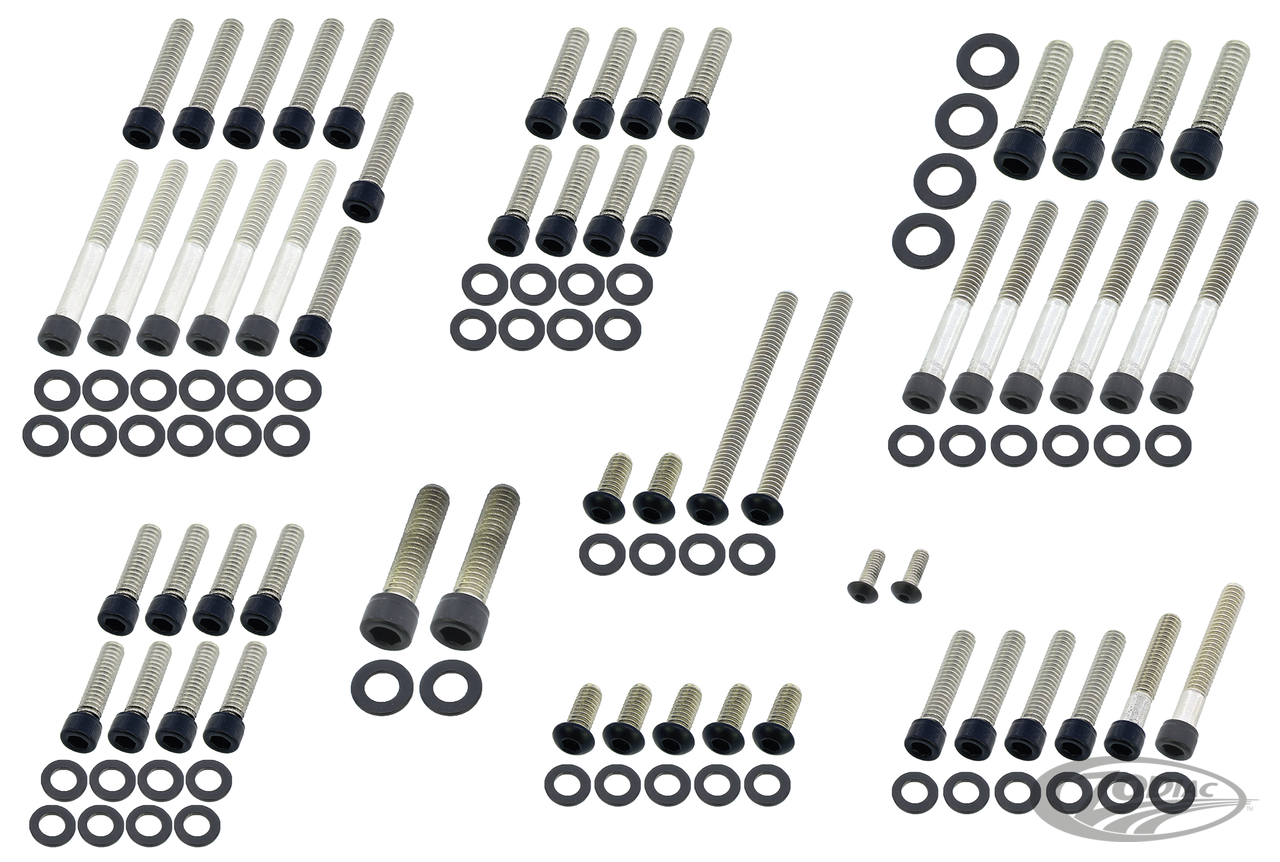 BLACK STAINLESS STEEL DRIVETRAIN SCREW KITS