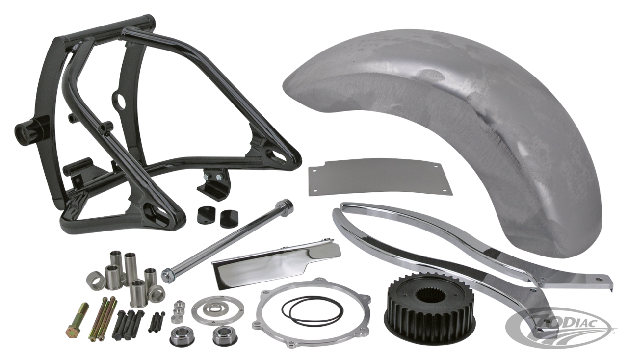 ZODIAC'S "RADIUM" 250 SWING ARM KIT VOOR TWIN CAM SOFTAIL