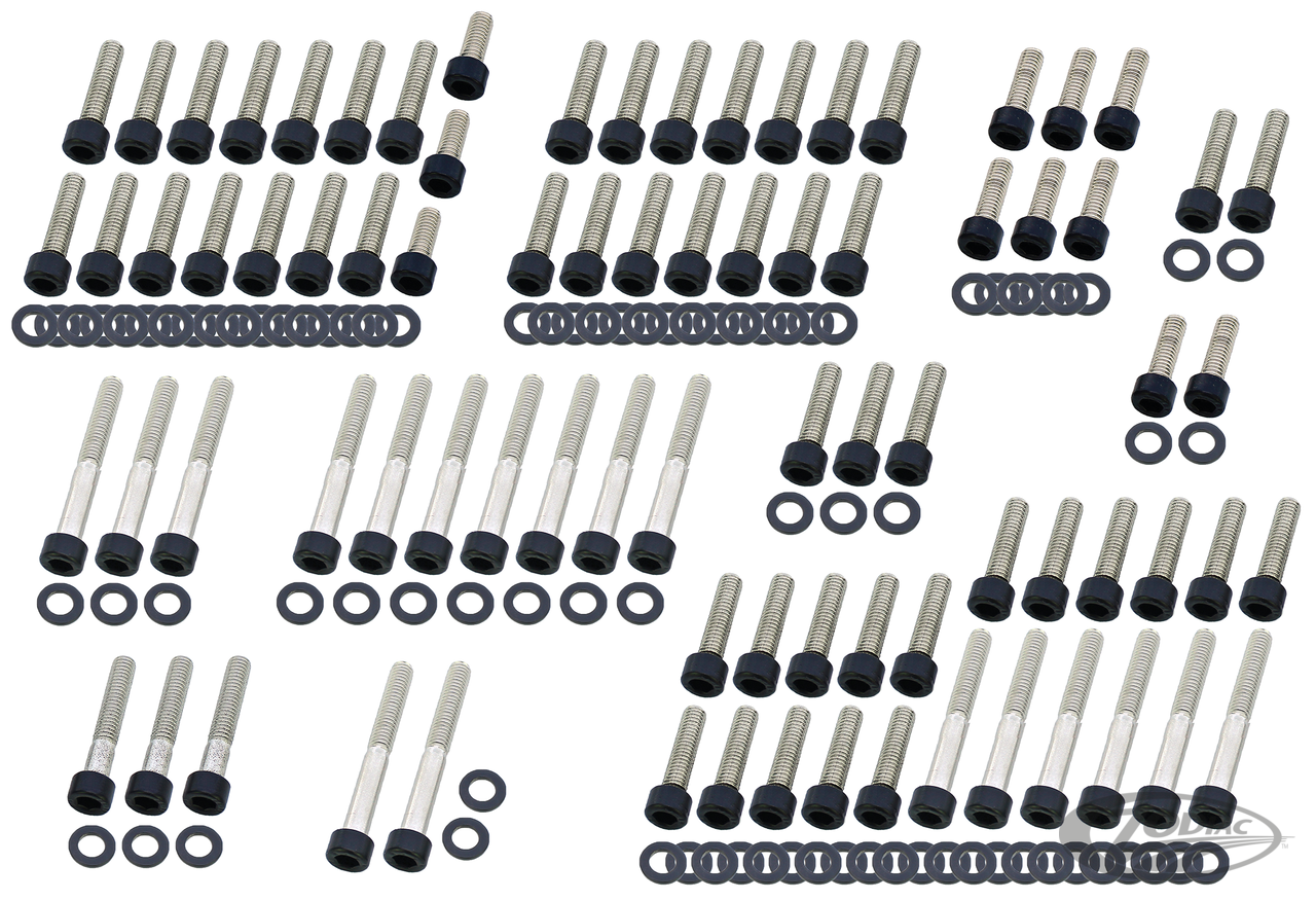 BLACK STAINLESS STEEL DRIVETRAIN SCREW KITS