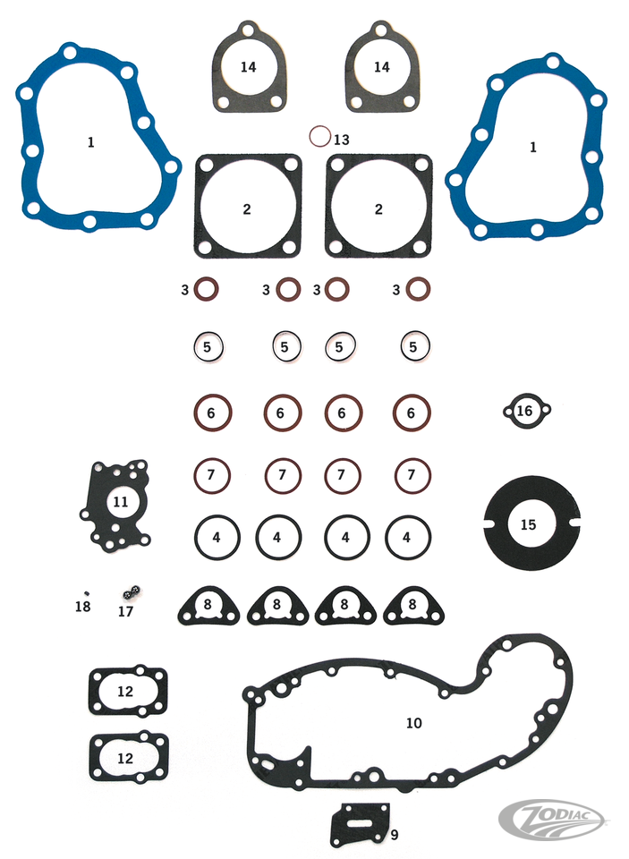 CILINDERS &amp; KLEPPEN VOOR FLATHEAD BIG TWIN-MODELLEN