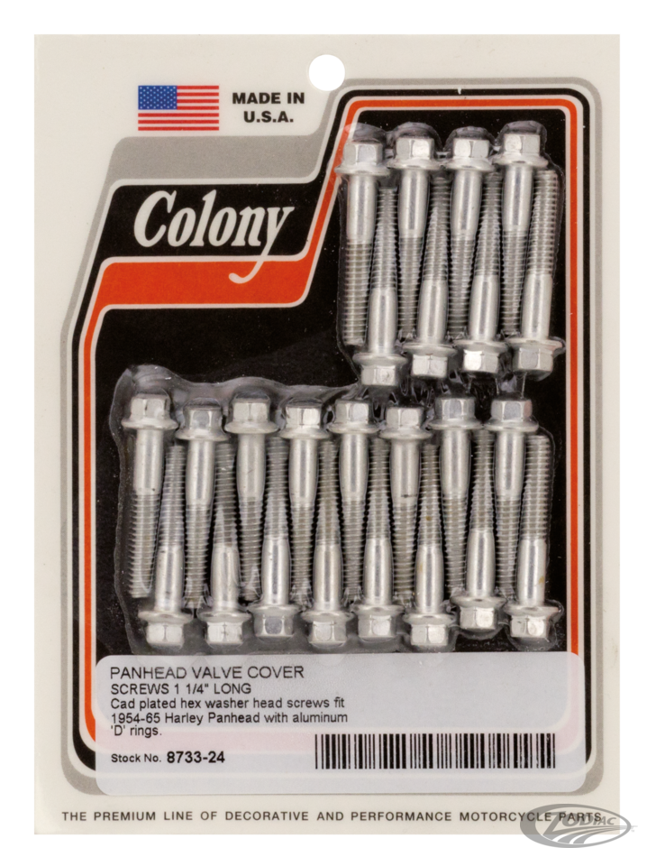 COLONY VALVE COVER SCREW SETS FOR PANHEAD BIG TWIN