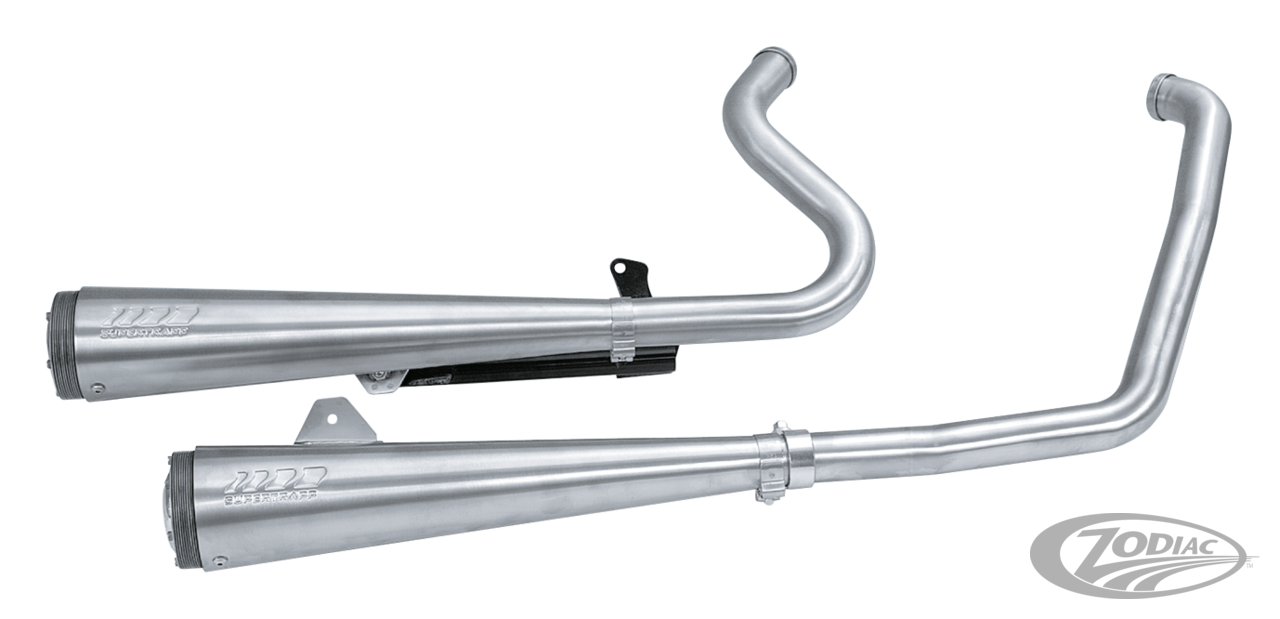 SUPERTRAPP 2-INTO-2 MEGAPHONE EXHAUST SYSTEM WITH LOW EXIT