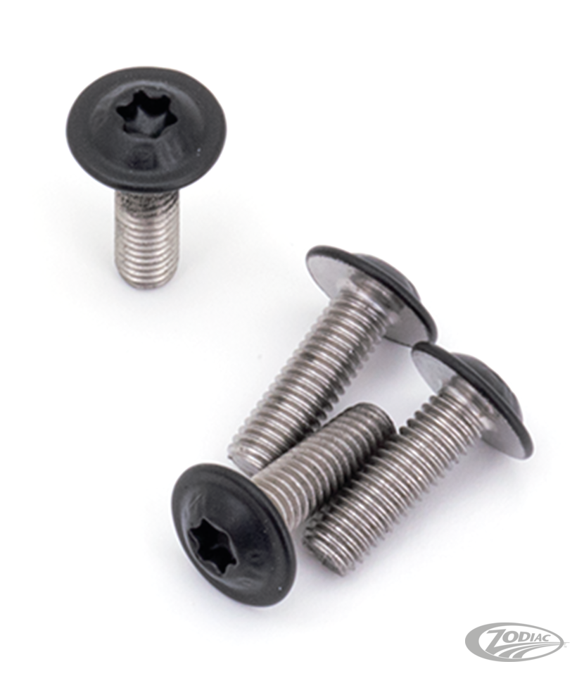 BLACK STAINLESS HEAT SHIELD SCREWS FOR SPORTSTER S