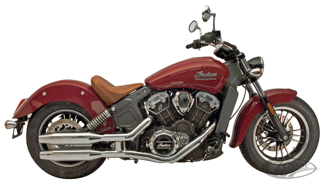 SUPERTRAPP SLIP ON MUFFLERS FOR INDIAN SCOUT, SCOUT SIXTY & SCOUT BOBBER