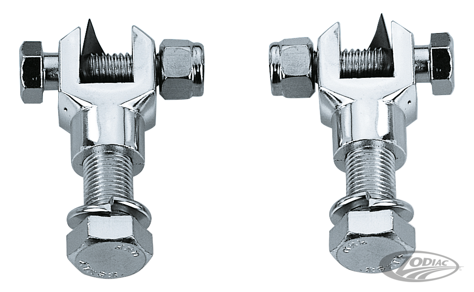 CHROME FOOT PEG CLEVIS SET