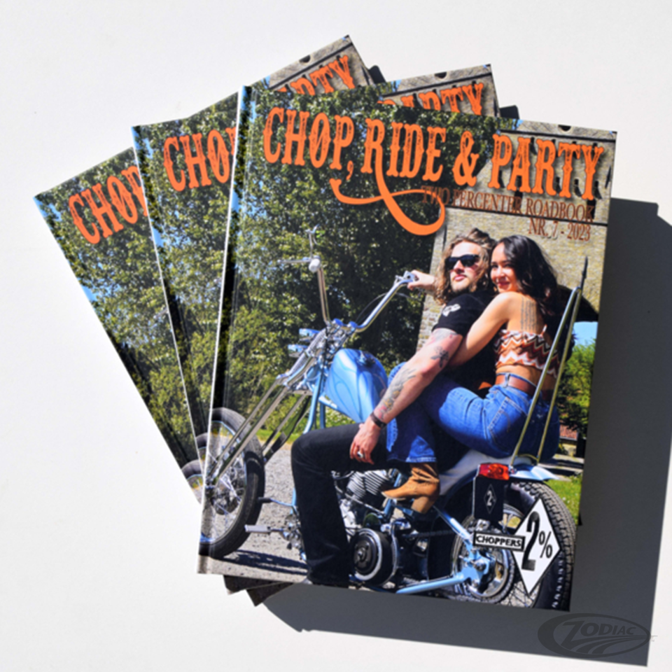 CHOP, RIDE &amp; PARTY ROADBOOKS VAN TWEE PERCENTEN