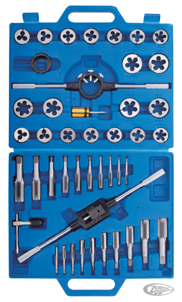 45-PIECE UNC & UNF SIZE TAP AND DIE SET