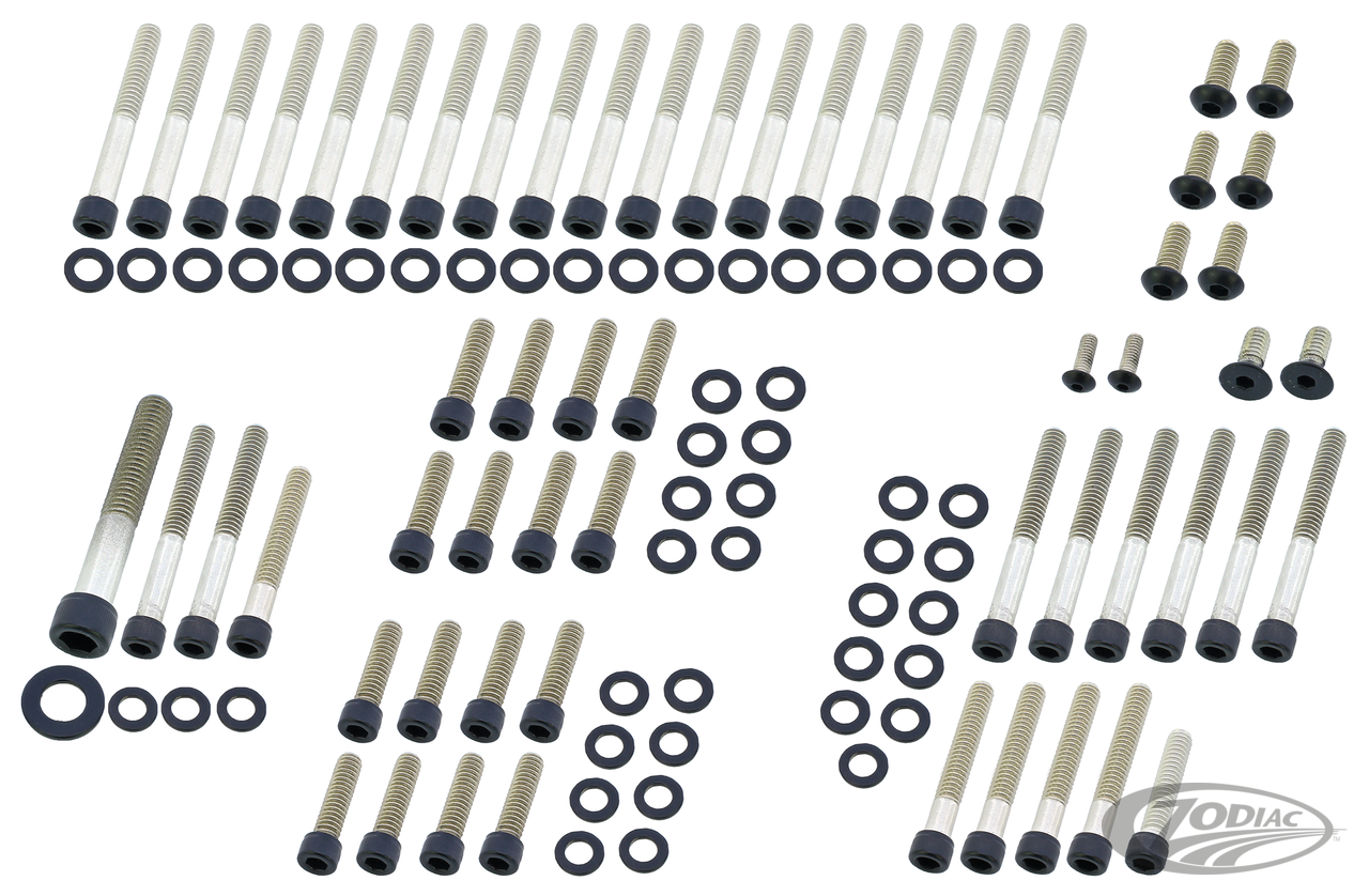 BLACK STAINLESS STEEL DRIVETRAIN SCREW KITS