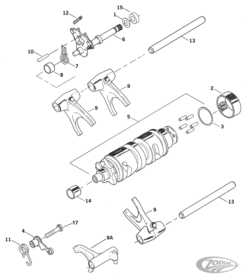 2006 TO PRESENT 6-SPEED TRANSMISSION SHIFTER PARTS