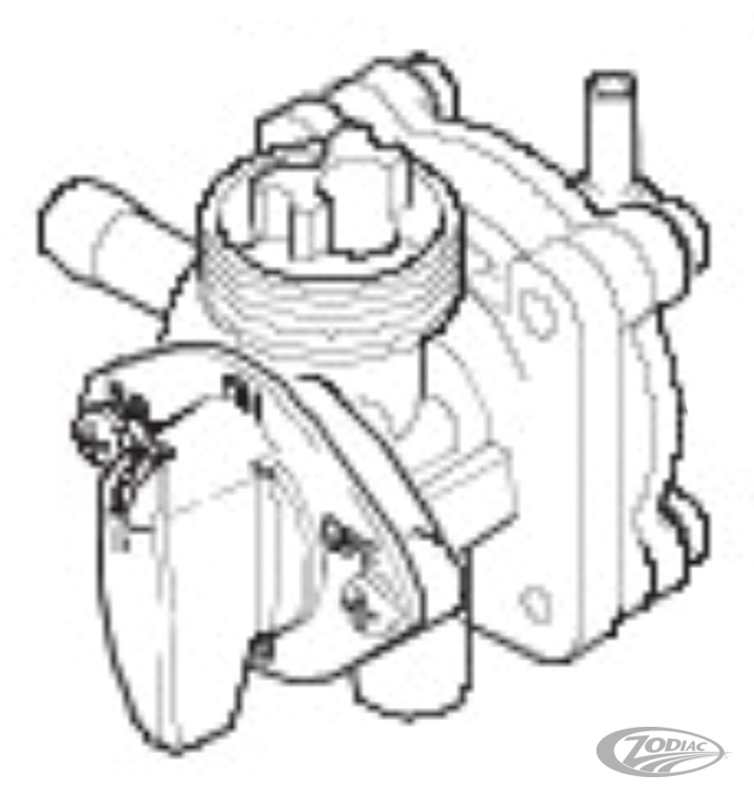 VACUÜM BEDIENDE BRANDSTOFKLEP VOOR TWIN CAM 2002-2006