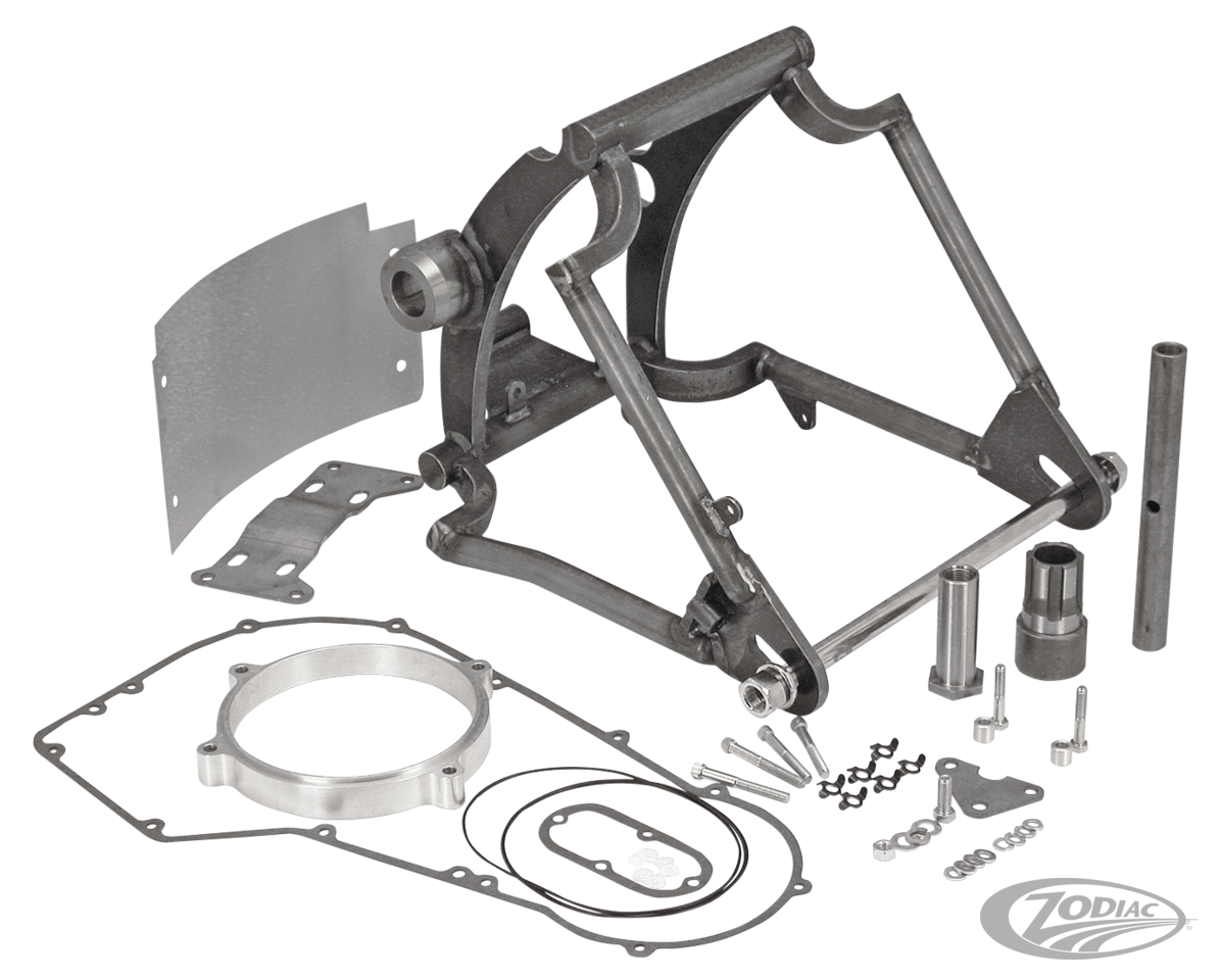 "SUPER-ASS" SWINGARM-KITS VOOR SOFTAILS EN ZODIAC WIDETAIL-FRAMES VAN 1991 T/M 1999