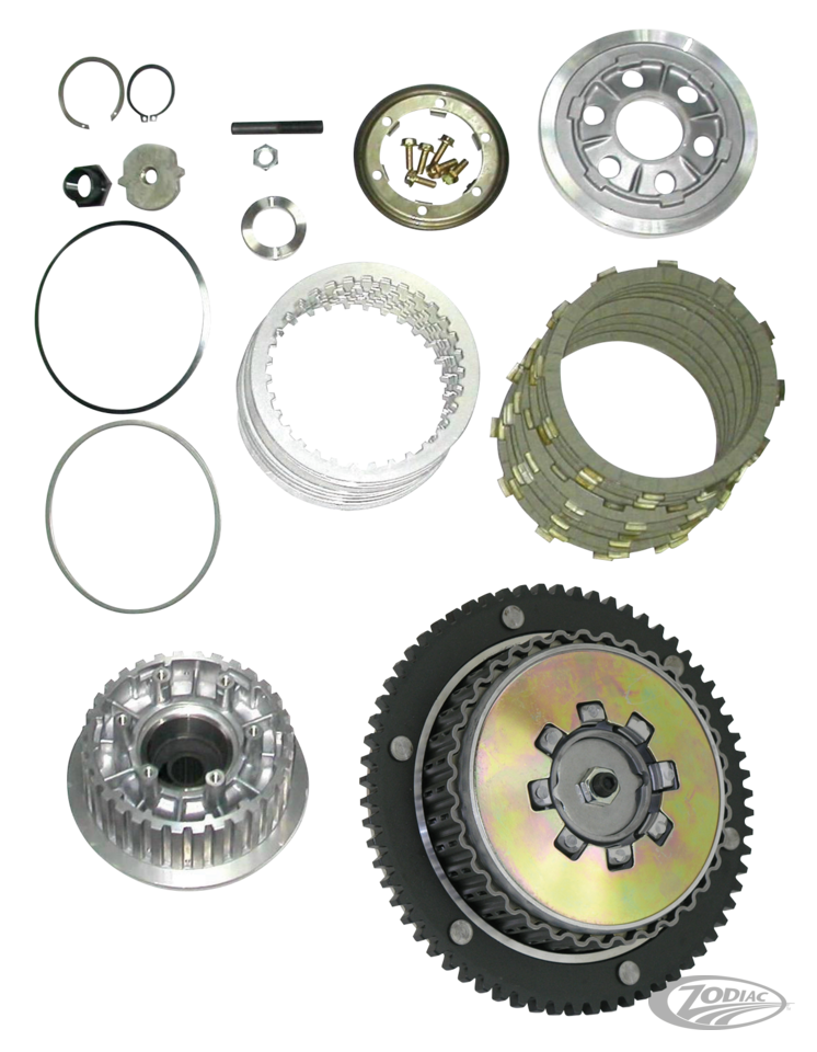 ONDERDELEN VOOR STANDAARD KOPPELING OP 1998-2000 EVOLUTION BIG TWIN &amp; 1999-2017 TWIN CAM