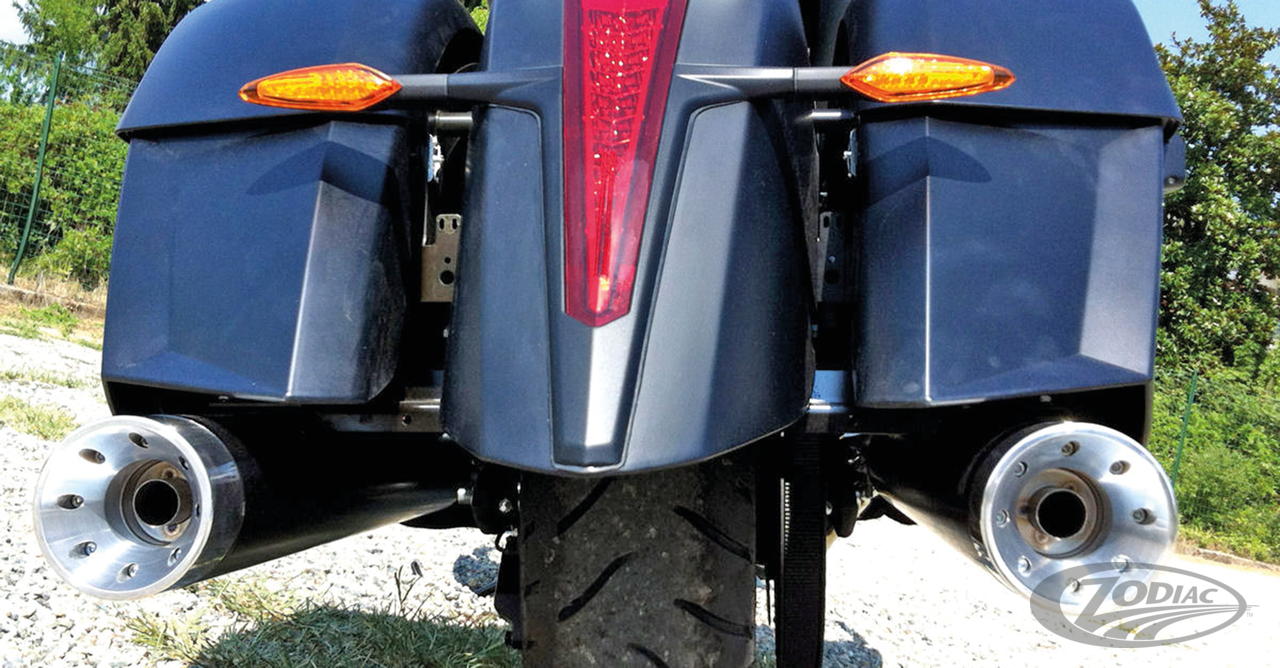 E-APPROVED V-PERFORMANCE SLIP-ON MUFFLERS FOR VICTORY