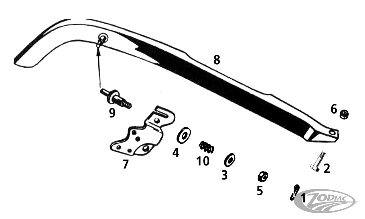 REAR CHAIN GUARD FOR 45CI SOLO MODELS