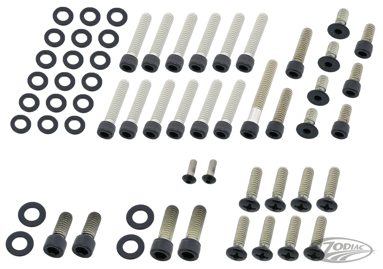 BLACK STAINLESS STEEL DRIVETRAIN SCREW KITS